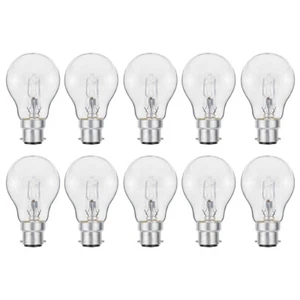 Paquete de 10 bombillas halógenas transparentes Luminizer 42W = 55W BC/B22 Eco halógenas GLS, Wa... - Imagen 1 de 1
