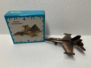 F-18 HORNET JET BRONZO METALLO PRESSOFUSO TEMPERAMATITE DA COLLEZIONE NUOVO/SCATOLA - Foto 1 di 1