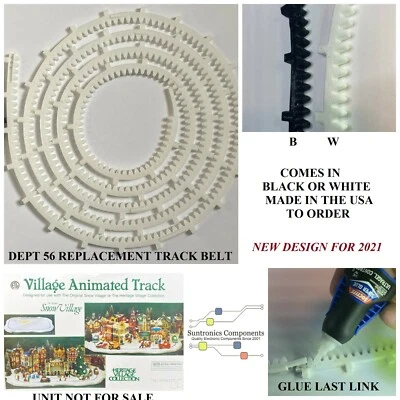  Cinturón de repuesto de pista animada Department 56 Village (unidad no a la venta) Foto 1 de 4