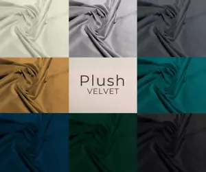 Plush Velvet - High Quality Fabric - Sold by the Meter - Perfect For Upholstery - Picture 1 of 9