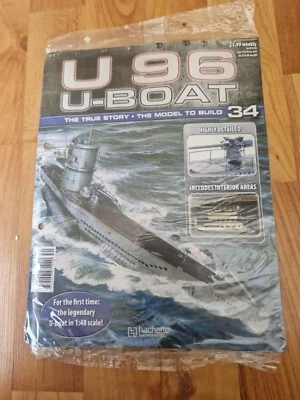 1/48 HACHETTE Costruire il Proprio U96 U-Boat Sottomarino Problema 34 Inc Parte - Immagine 1 di 2