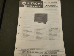 Esquema manual de servicio original Hitachi HTA-MD1 - Imagen 1 de 1