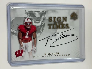 2012 SP Authentic Sign of the Times Nick Toon #ST-NT Rookie Auto RC - Picture 1 of 2