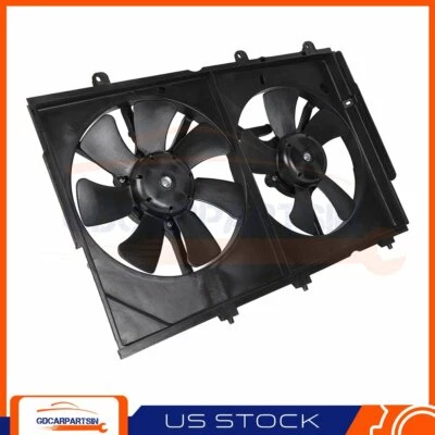 Conjunto de ventilador condensador de aire acondicionado radiador Mitsubishi Outlander 2003-2006 Foto 1 de 4