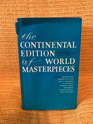 The Continental Edition Of World Masterpieces (Hardcover, W.W. Norton, 1962) - Image 1 of 4