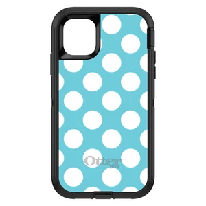 OtterBox Defender for iPhone / Samsung Galaxy - White & Blue Polka Dots - Picture 1 of 40