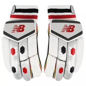 Guanti da battuta New Balance TC 360 bambini giovani bianchi cricket mano destra - Foto 1 di 1