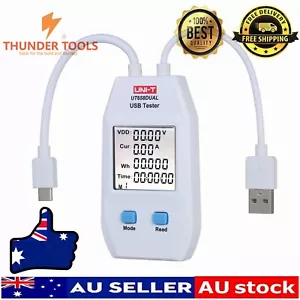 Thunder Tools USB Power Meter LCD USB Tester Detector Voltmeter Ammeter - Picture 1 of 16