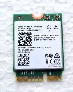 Intel AX211NGW WIFI 6E Dualband 802.11AX M.2 WIFI Netzwerk BT 5.2 Karte ORIGINAL - Bild 1 von 2