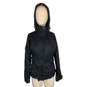 NILS Womens Soft Shell Winter Hooded Ski Jacket Black Size 6 - Picture 1 of 16