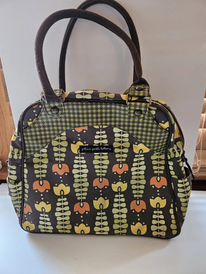 Petunia Pickle Bottom Sashay Satchel Diaper Bag Adoring Autumn EUC - Image 1 of 4