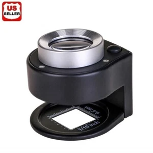 30X Lupenlupe mit 6 Lichtern Schreibtisch tragbare Metalllupe klappbare Waage - Bild 1 von 6