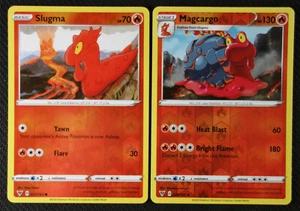 Cartas Pokemon Slugma 027 Magcargo 028/185 Holograma Inverso Voltaje Vívido Casi Nuevo/Muy Nuevo - Imagen 1 de 1