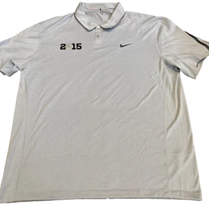 Nike Tiger Woods Collection 2015 Dri-Fit Short Sleeve Striped Golf Polo Men’s XL - Picture 1 of 12