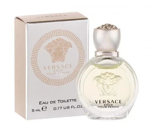 Versace EROS Pour Femme para mujer MINI 0,17 oz 5 ml ED toilette Splash NUEVO EN CAJA Foto 1 de 1