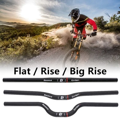 Kohlefaser Lenker MTB Rise 25 4x580mm Bar Big Rrise Fahrrad Langlebig Nützlich - Bild 1 von 4