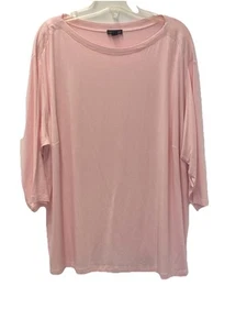 J Jill Wearever Collection Damen Plus 2X Rosa Langarm Lagenlook Shirt Oberteil - Bild 1 von 6