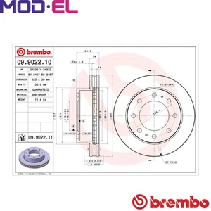 2x BRAKE DISC 09.9022.11 FOR CHEVROLET EXPRESS/Bus/2500/Standard/Cargo/Van 5.3L - Picture 1 of 9