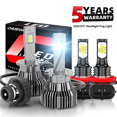 Para Infiniti Q40 2015 - Faros LED delanteros haz alto/bajo + luz antiniebla 4x bombillas Foto 1 de 4