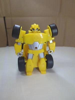 Transformers Rescue Bots Supercharger Bumblebee F1 Race Car Pull Back Motor - Image 1 of 4