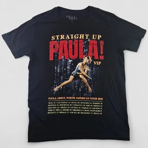 Camiseta Paula Abdul Straight Up VIP Tour 2018 negra grande gráfica concierto - Imagen 1 de 7