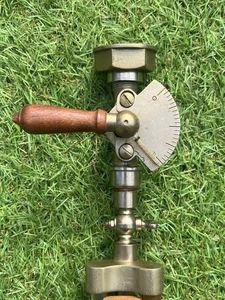 Alte Füllstandsanzeige Messing & Glas / Vintage brass level gauge - Bild 1 von 10