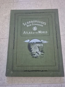 Antique 1900's Scarborough's New Standard World Atlas - Picture 1 of 11