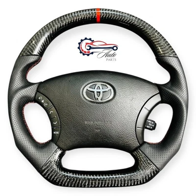 Carbon Fiber Steering Wheel Fits Toyota Tacoma Tundra 4Runner 2002-2008 - Image 1 of 4