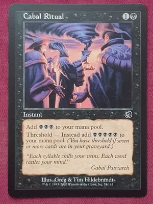 Magic The Gathering TORMENT CABAL RITUAL black card MTG - Image 1 of 2