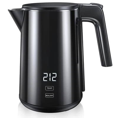 Electric Kettle, 1.0L 1200W Fast Heat with Auto Shut-Off, Boil-Dry Proof, 7 T... - Image 1 of 4
