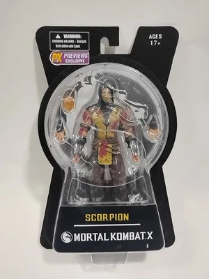 6-дюймовая фигурка Скорпиона 2015 Mortal Kombat X — КРОВАВЫЙ вариант Mezco Toys PX эксклюзивная - Изображение 1 из 4