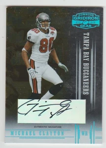 MICHAEL CLAYTON 2005 Gridiron Gear PLATINUM Autograph #71 SP AUTO #07/10 SSP /10 - Picture 1 of 2