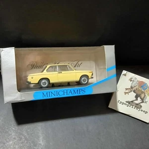 Minichamps BMW 1600 2 Yellow originale scala 1:43 con scatola - Foto 1 di 9