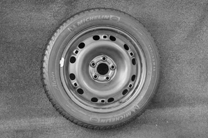 1 VW Polo 9N Fox 6Q0601027B Seat Ibiza Skoda Fabia Roomster Ersatzrad 195/55 R15 - Bild 1 von 8