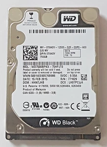 750 GB SATA Western Digital WD7500BPKX-75HPJT0 7200RPM 16MB HDD 2.5" Hard Drive - Picture 1 of 1