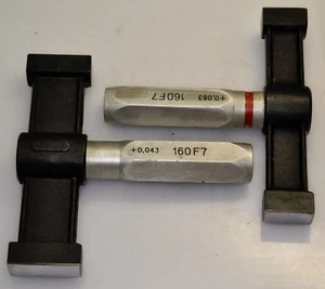 160 mm F7 +0.043 +0,083 * Smooth Plug Gage * Go No-Go * JSATool - Swiss - Picture 1 of 1