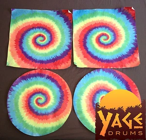 20" Tie Dye Goat Skin Djembe Drum Head - You can't find these anywhere else! - Picture 1 of 1