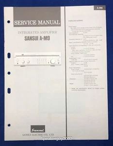 Original Sansui A-M9 / Verstärker Service Manual  - Bild 1 von 1