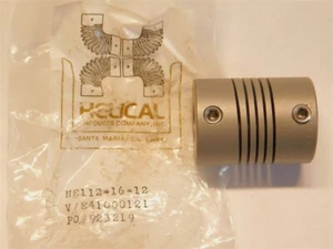 Helical HE112-16-12 17-4PH CRES Flexible Shaft Coupling 3/8" to 1/2" Set Screws - Picture 1 of 1
