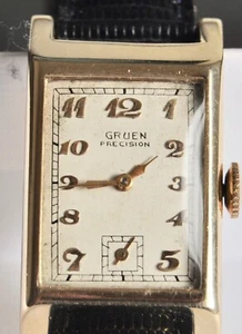 Gruen Precision Armbanduhr Gold 14 K - Bild 1 von 9
