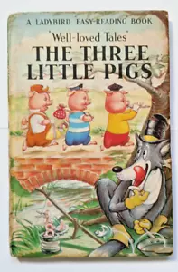 The Three Little Pigs 1965, Ladybird WLT Book, 606D, 2/6, 150, 1st ed, fair copy - Picture 1 of 8