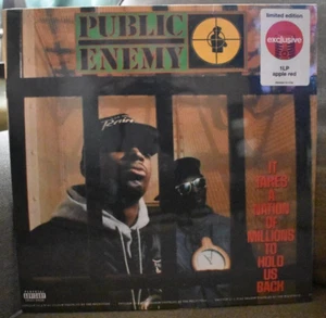 PUBLIC ENEMY - IT TAKES A NATION OF MILLIONS - TARGET APPLE RED VINYL - SEALED - Picture 1 of 3