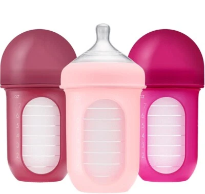 Enfermera, botella de silicona, 3 m+, mediana, 3 botellas, 8 oz (236 ml) cada una Foto 1 de 4