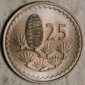 1963 CYPRUS 25 MILS (BRILLIANT UNC!) - Picture 1 of 2