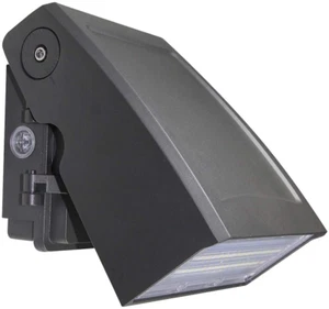 30W LED Wall Pack Light with Dusk-To-Dawn Photocell, 0-90° Adjustable Head Full  - Picture 1 of 12