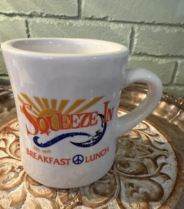 Vintage Squeeze In Coffee Tea Mug No Chips Peace Sign ☮️ - Picture 1 of 5