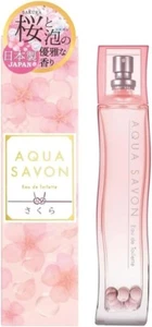 AQUA SAVON Sakura Floral Fragrance Eau de Toilette 80ml New JAPAN F/S - Picture 1 of 5