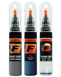 for ROLLS ROYCE WR36 METROPOLITAN BLUE TOUCH UP PAINT Pen Kit Scratch Repair Set - Picture 1 of 10