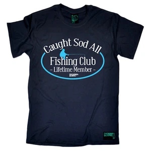 Fishing Caught Sod All Club angling fish rod reel funny Christmas?tee T-SHIRT - Picture 1 of 24