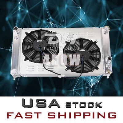 DH#1826 4 filas radiador + cubierta + ventilador para Oldsmobile Bravada 1996-2001 base 4,3 L V6 Foto 1 de 4